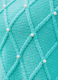 Pullover mit Perlenzier