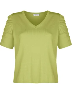 Pullover mit Raffung an den Ärmeln