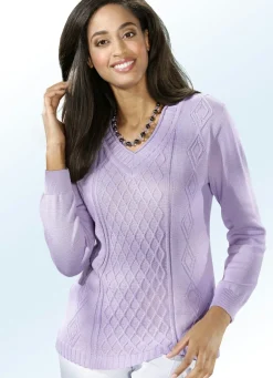 Pullover mit Rautenstruktur