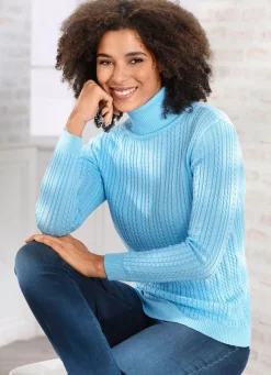 Pullover mit streckender Struktur