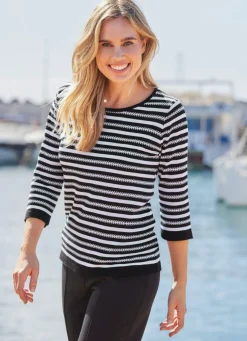 Pullover mit Streifenmuster