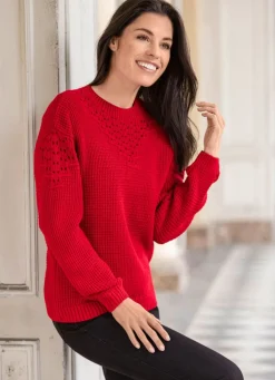 Pullover mit Strukturmuster