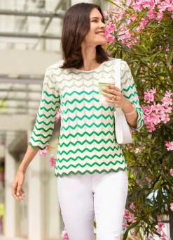 Pullover mit Wellenringeln