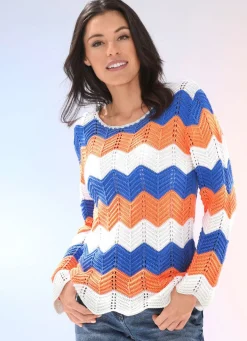 Pullover mit Zackenringeln