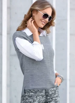 Pullunder mit Strukturmix