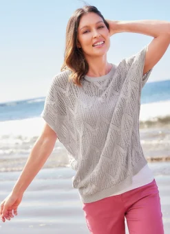 Pullunder mit Zackenmuster