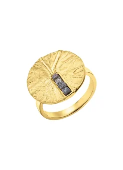 Pure Eleganz:Damenring mit 4 Roh-Diamanten