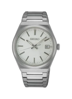 Quarz-Herrenuhr mit Edelstahlbandgehäuse