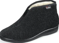 Reißverschluss-Stiefelette aus weichem Textilmaterial