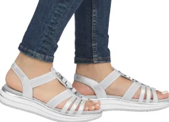 Remonte Riemchen-Sandale mit Metallschmuck