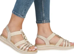 Remonte Riemchen-Sandale mit Metallschmuck