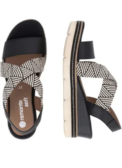 Remonte Sandalette mit Flechtdurchzügen