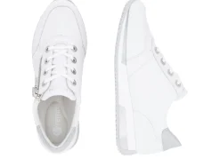 Remonte Schnür-Sneaker mit silberfarben schimmerndem Kontrast-Besatz