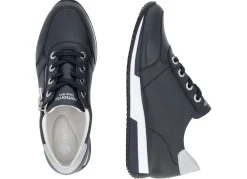 Remonte Schnür-Sneaker mit silberfarben schimmerndem Kontrast-Besatz