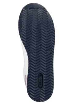 Remonte Sneaker aus beschichtetem Leder mit Textilbesatz