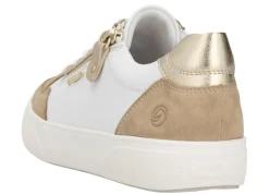 Remonte Sneaker aus Nappa- und Veloursleder mit Metallic-Besatz