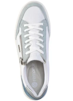 Remonte Sneaker aus Nappa- und Veloursleder mit Metallic-Besatz