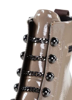 Remonte Stiefelette mit trendigen Zierketten in Schnür-Optik