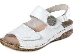 Rieker, bequeme Damen-Sandalen, Weite H, mit herausnehmbarem Fußbett