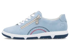 Rieker, bequeme Damen-Sneaker, Weite H, mit herausnehmbarem Fußbett