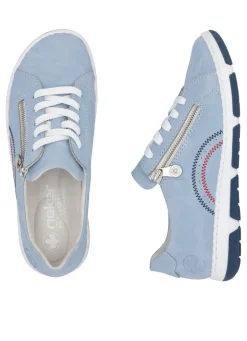 Rieker, bequeme Damen-Sneaker, Weite H, mit herausnehmbarem Fußbett
