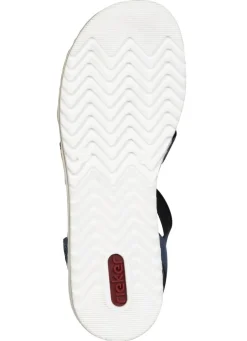 Rieker, edle Damen-Sandalen, mit Riemchen und Elastikbandagen