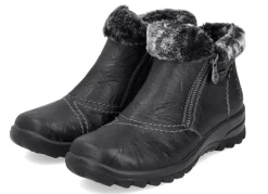 Rieker, gefütterte Damen-Boots, Winterschuhe, mit Reißverschluss