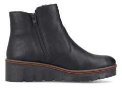 Rieker, gefütterte Damen-Stiefeletten, Winterschuhe, mit Reißverschluss