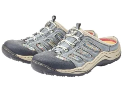 Rieker, klassische Damen-Clogs, mit Elastik-Zierschnürung