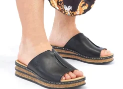 Rieker, klassische Damen-Pantoletten, aus Synthetik