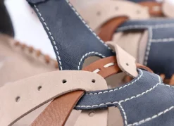 Rieker, leichte Damen-Sandalen, Weite G, mit Klettverschluss