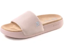 Rieker, leichte Damen-Slides, mit gepolsterter Lederdecksohle