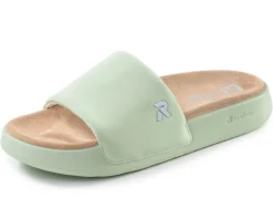 Rieker, leichte Damen-Slides, mit gepolsterter Lederdecksohle