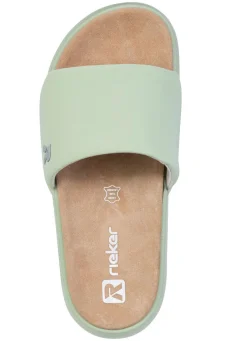 Rieker, leichte Damen-Slides, mit gepolsterter Lederdecksohle