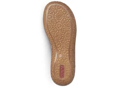 Rieker, modische Damen-Pantoletten, Weite H, mit Klettverschluss