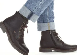 Rieker Schnür-Boot mit Warmfutter aus Lammfell und Plüschmaterial