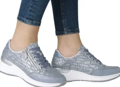 Rieker Schnür-Sneaker aus bedrucktem Synthetikmaterial