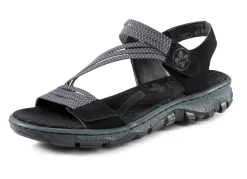Rieker, sportliche Damen-Sandalen, mit zwei Klettspangen
