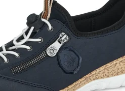 Rieker, sportliche Damen-Sneaker, mit MemoSoft Decksohle