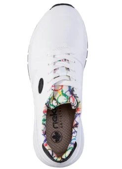 Rieker, stylische Damen-Sneaker, Weite H, mit herausnehmbarem Fußbett