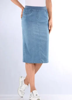 Rock in gerader Schnittführung