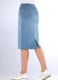 Rock in gerader Schnittführung