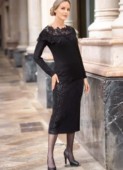 Rock mit extravaganter Plissee-Verarbeitung