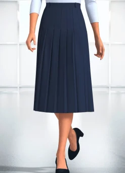 Rock mit Falten rundum