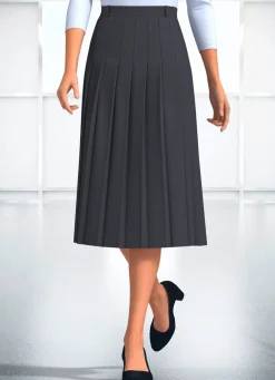 Rock mit Falten rundum