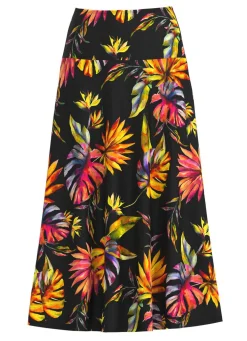 Rock mit farbbrillantem Druck