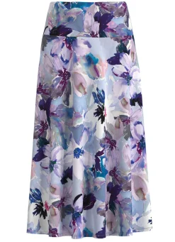 Rock mit floraler Dessinierung