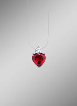 Romantischer Herz-Anhänger mit Zirkonia