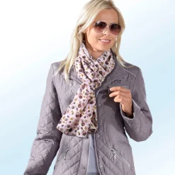 Schal mit Fantasieblüten-Dessin