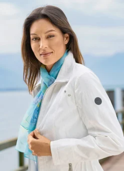 Schal mit Fantasieblüten-Dessin